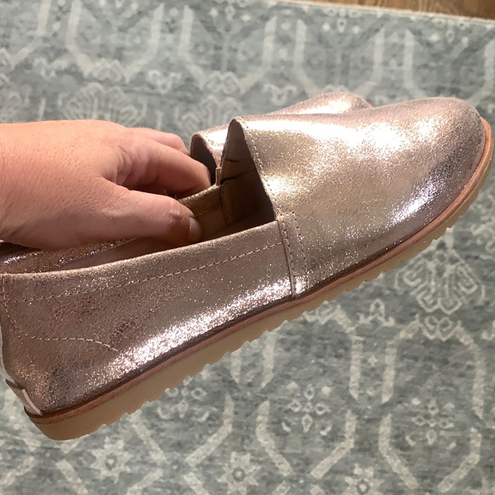 Sorel Pink Shimmery/Glittery Slide On Shoes size 8